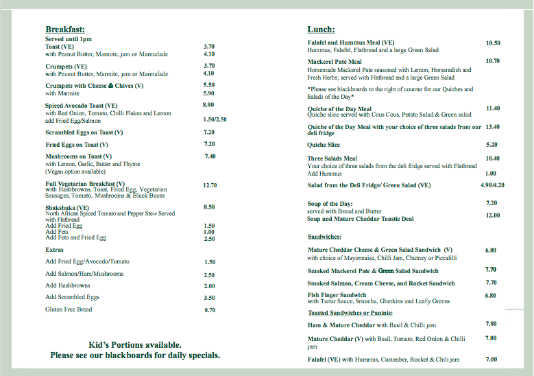 Menu - Petitou Cafe photo 1