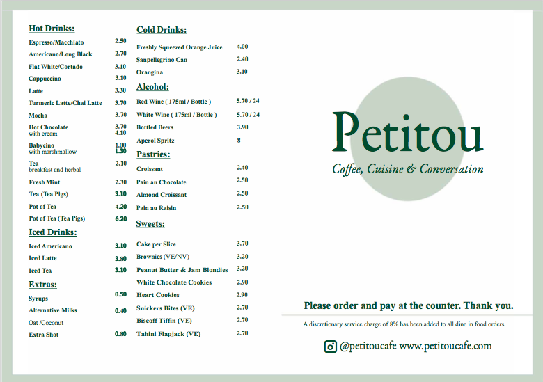 Menu - Petitou Cafe photo 2