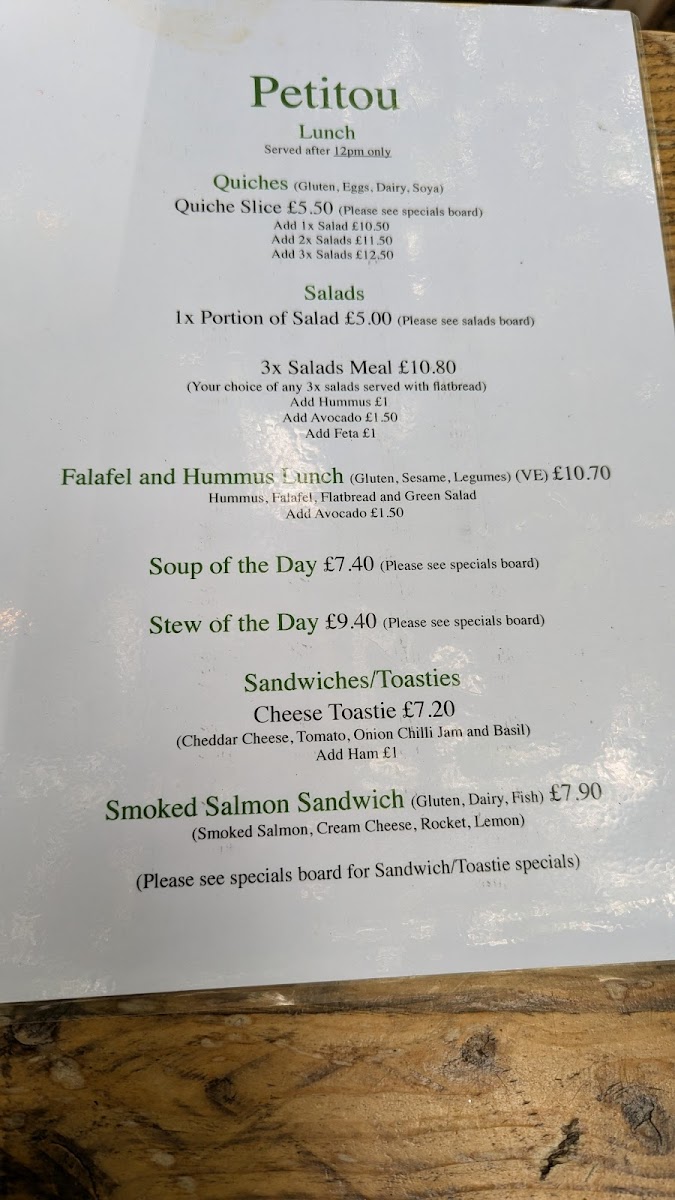 Menu - Petitou Cafe photo 3