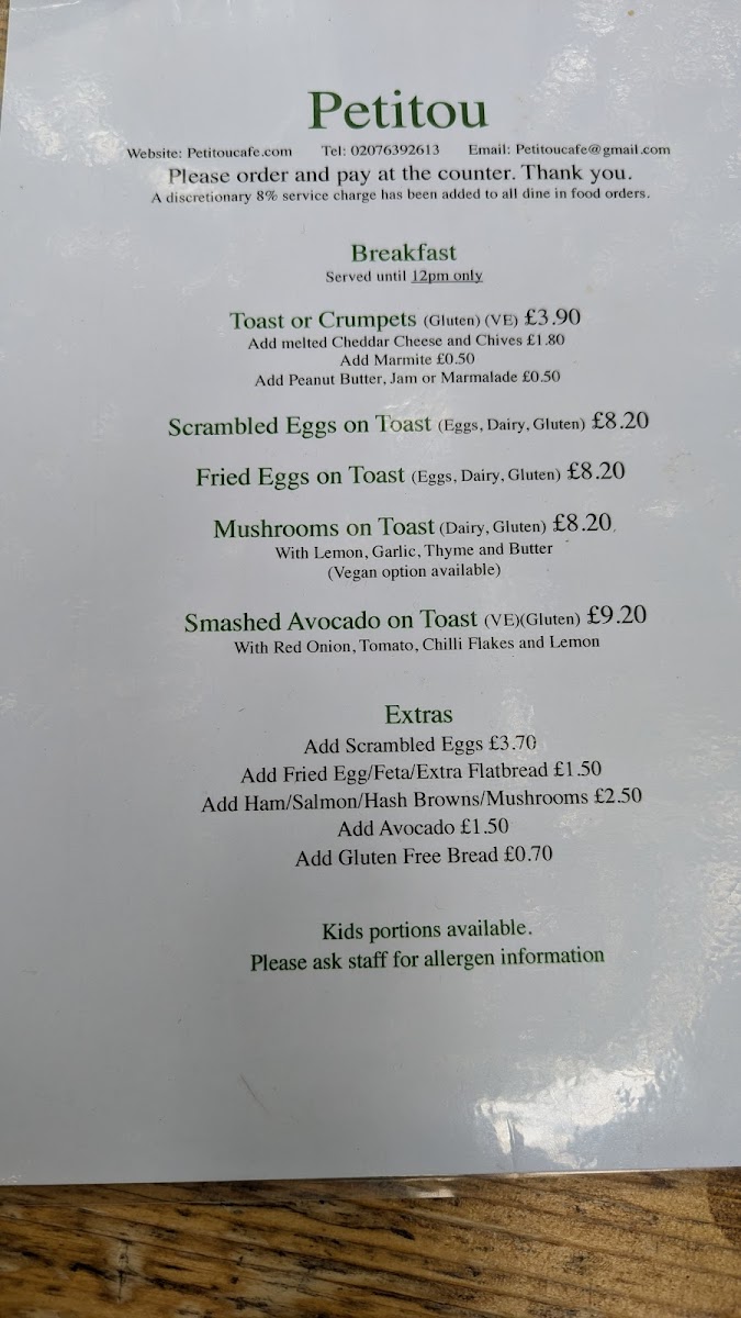 Menu - Petitou Cafe photo 4